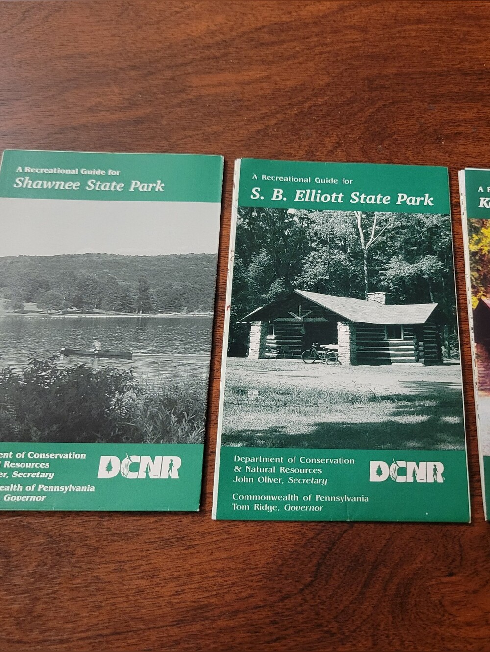 Lot of Three Pennsylvania DCNR State Park Recreation Guides